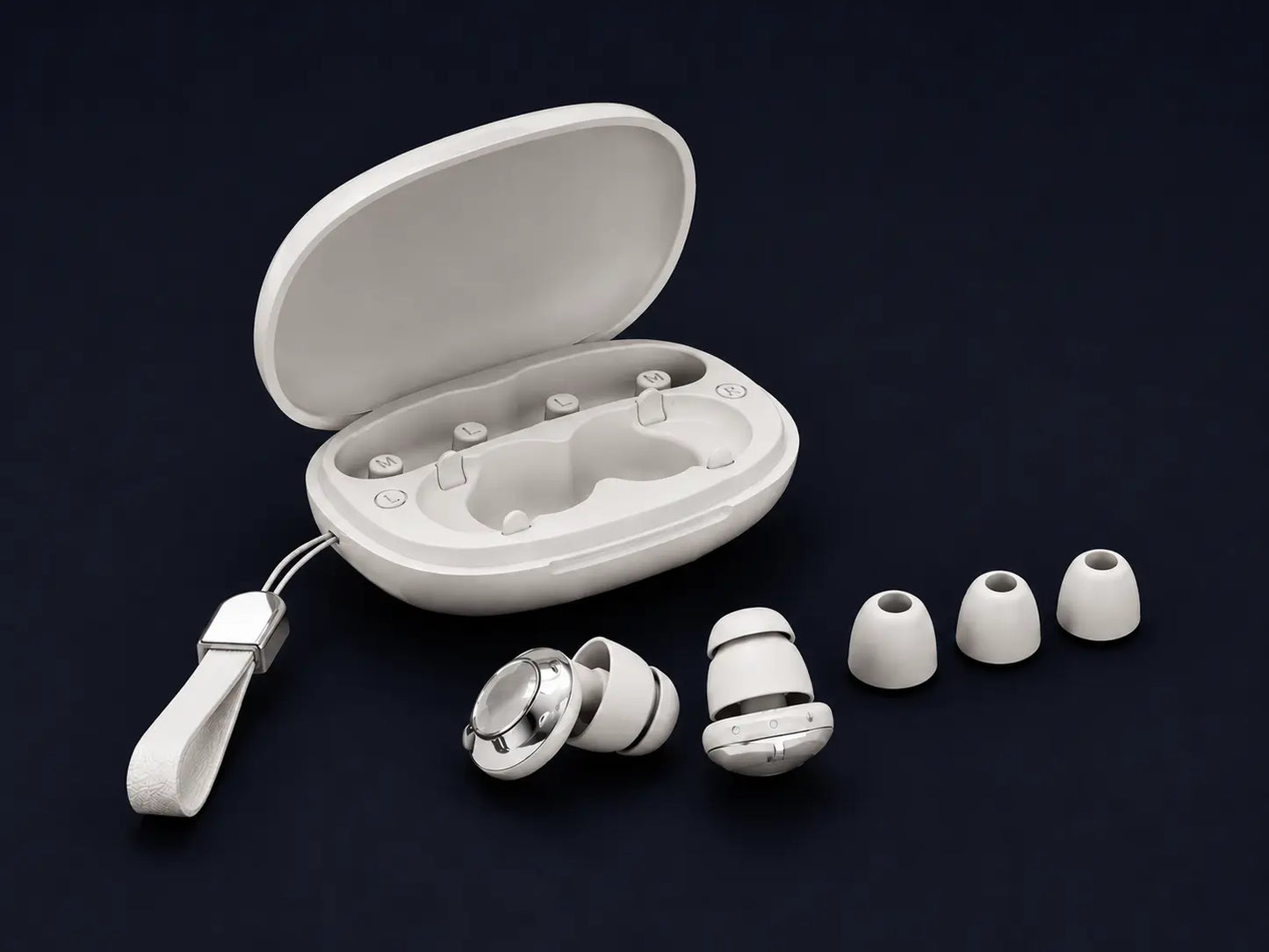 Bouchons d'oreilles anti-bruit blancs pour dormir