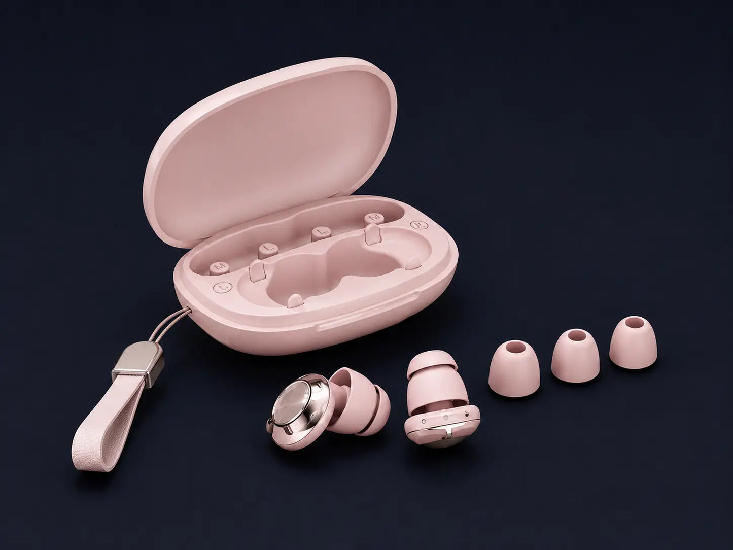 Bouchons d'oreilles anti-bruit roses pour dormir