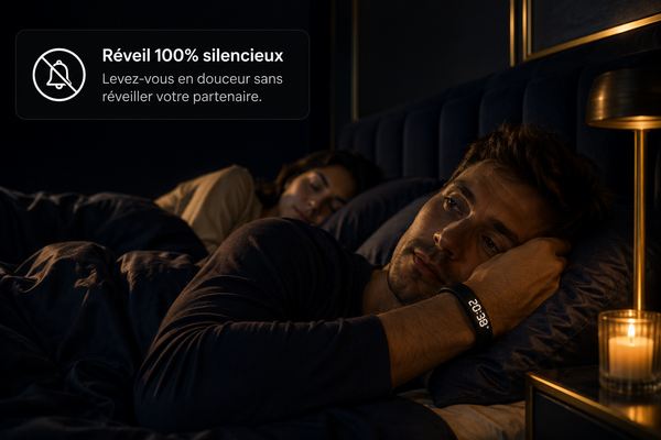🔕 Réveil 100% silencieux