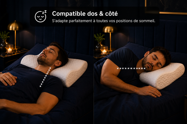 😴 Compatible dos & côté